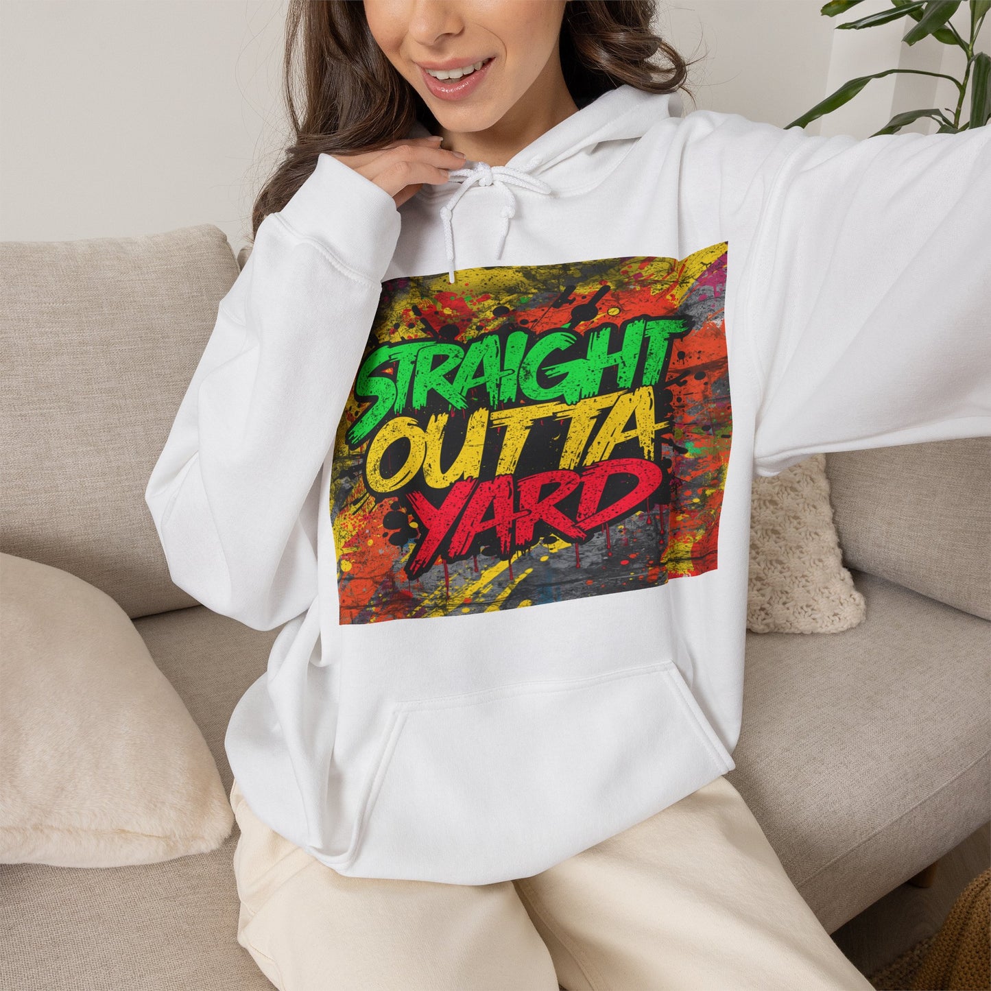 Straight Outta Yard Hoodie — Funny Gardening & Backyard Work Hoodie