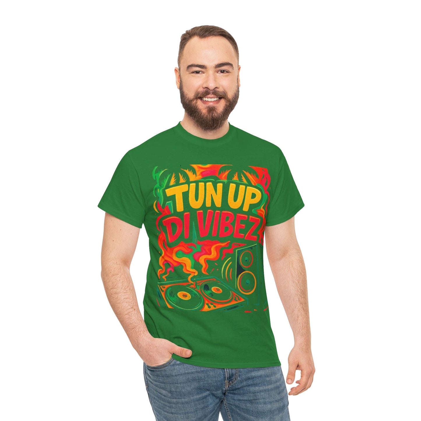 Tun Up Di Vibes T-Shirt — Caribbean Party Reggae Festival Tee