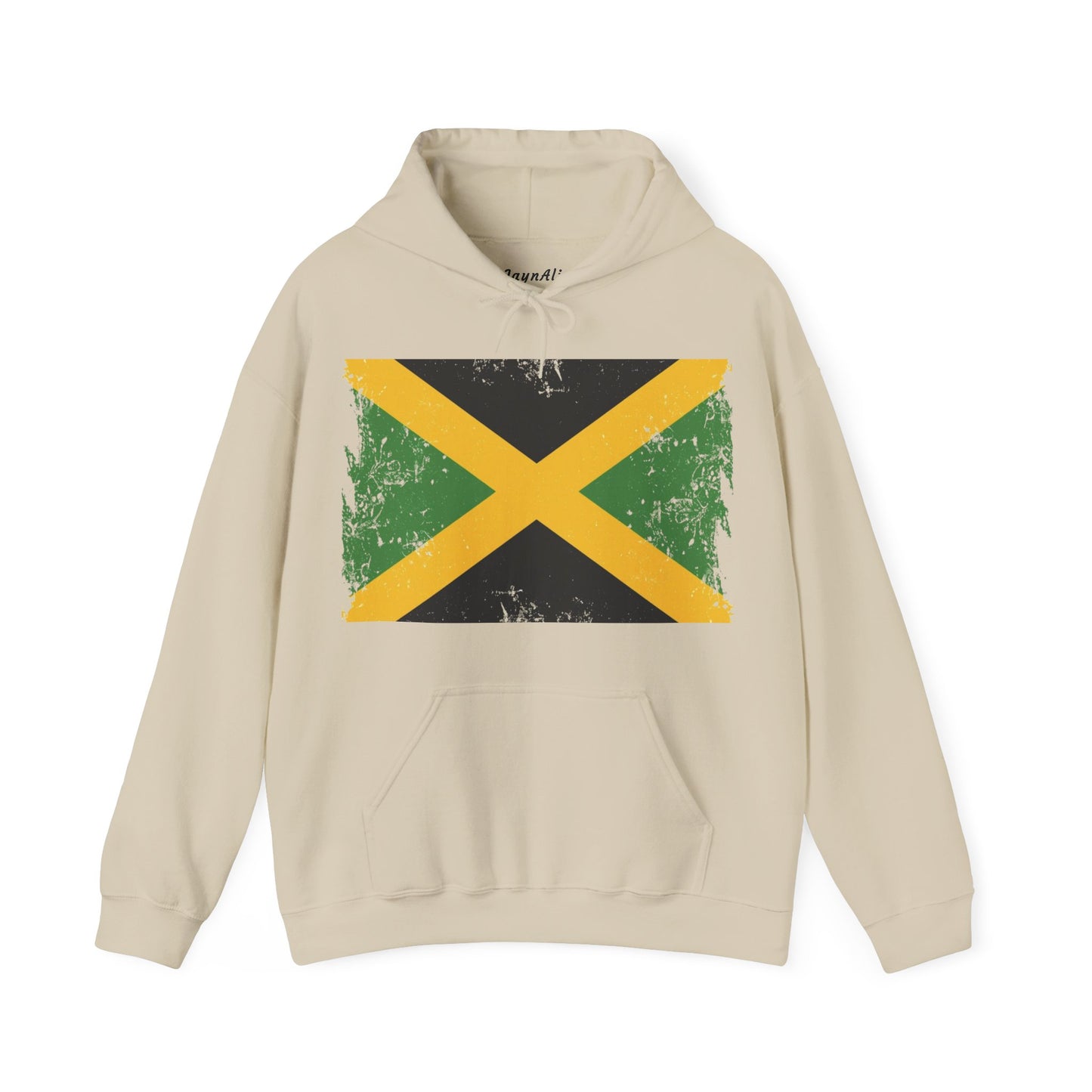 Jamaican Flag Hoodie, Unisex Heavy Blend Hooded Sweatshirt, Cool Casual Wear, Perfect for Festivals, Celebration Apparel, Gift for him/her