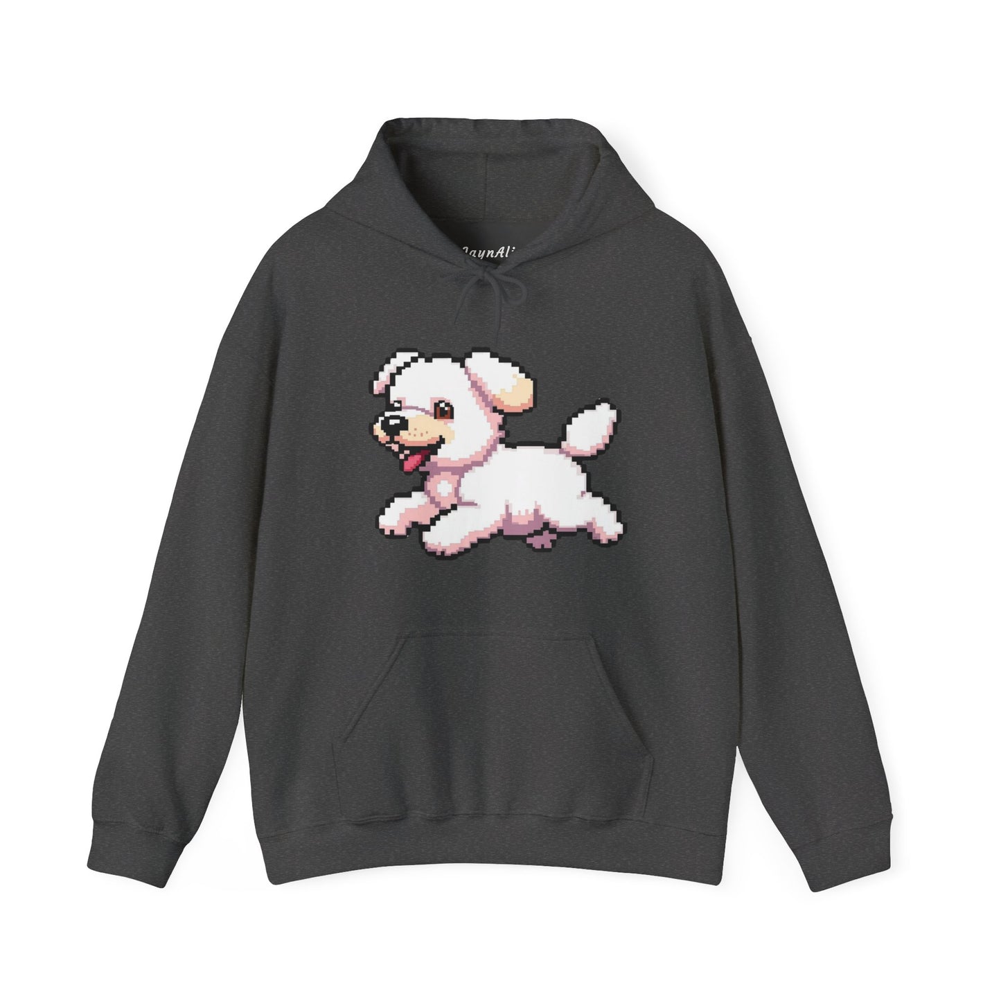 Pixelated Dog Unisex Hoodie, Cozy Pet Lover Sweatshirt, Cute Dog Design, Gift for Animal Lovers, Ideal for Casual Wear, Perfect for Holidays