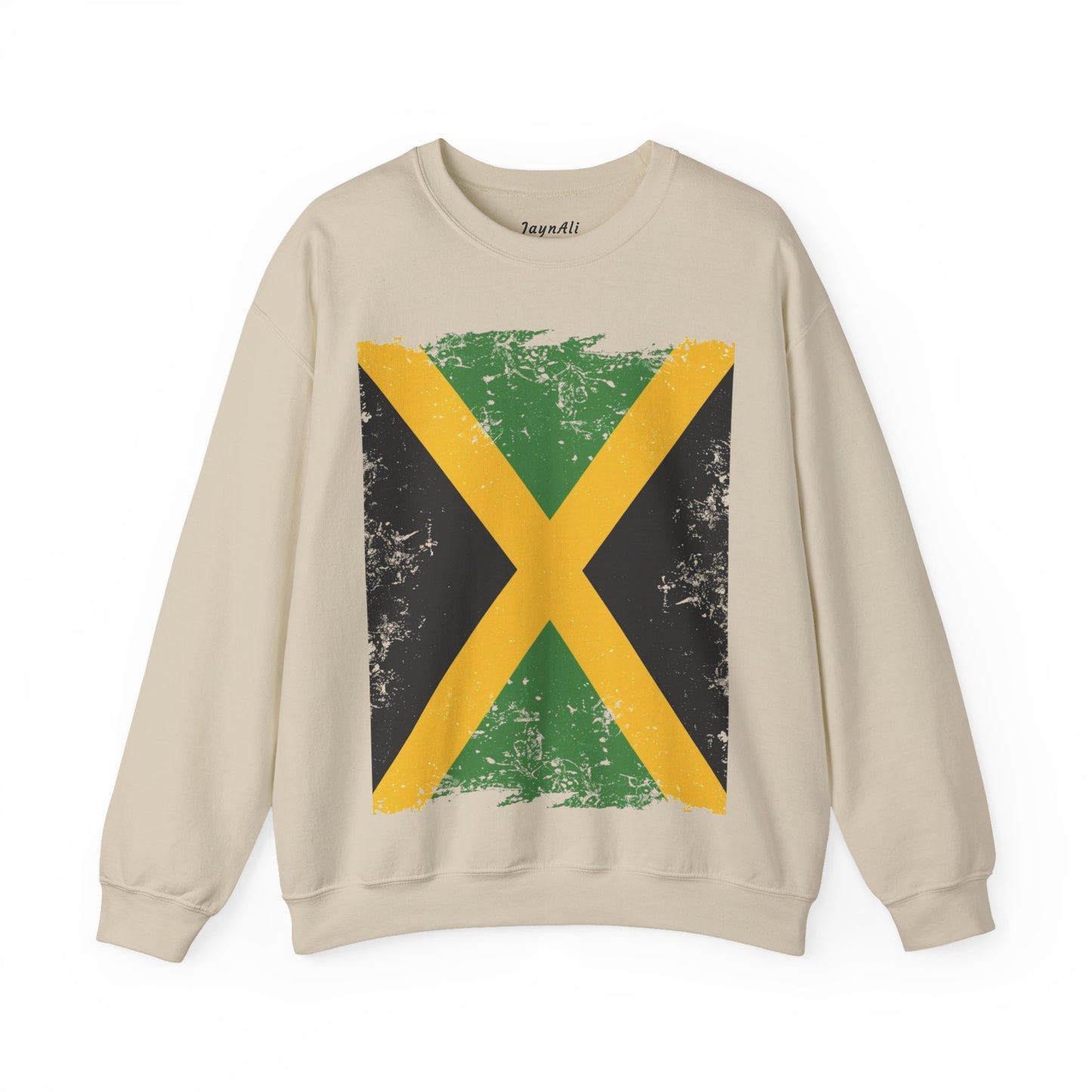 Jamaican Flag Crewneck Sweatshirt, Unisex Sweatshirt, Casual Wear, Gift for Him or Her, Travel Apparel, Cultural Celebration