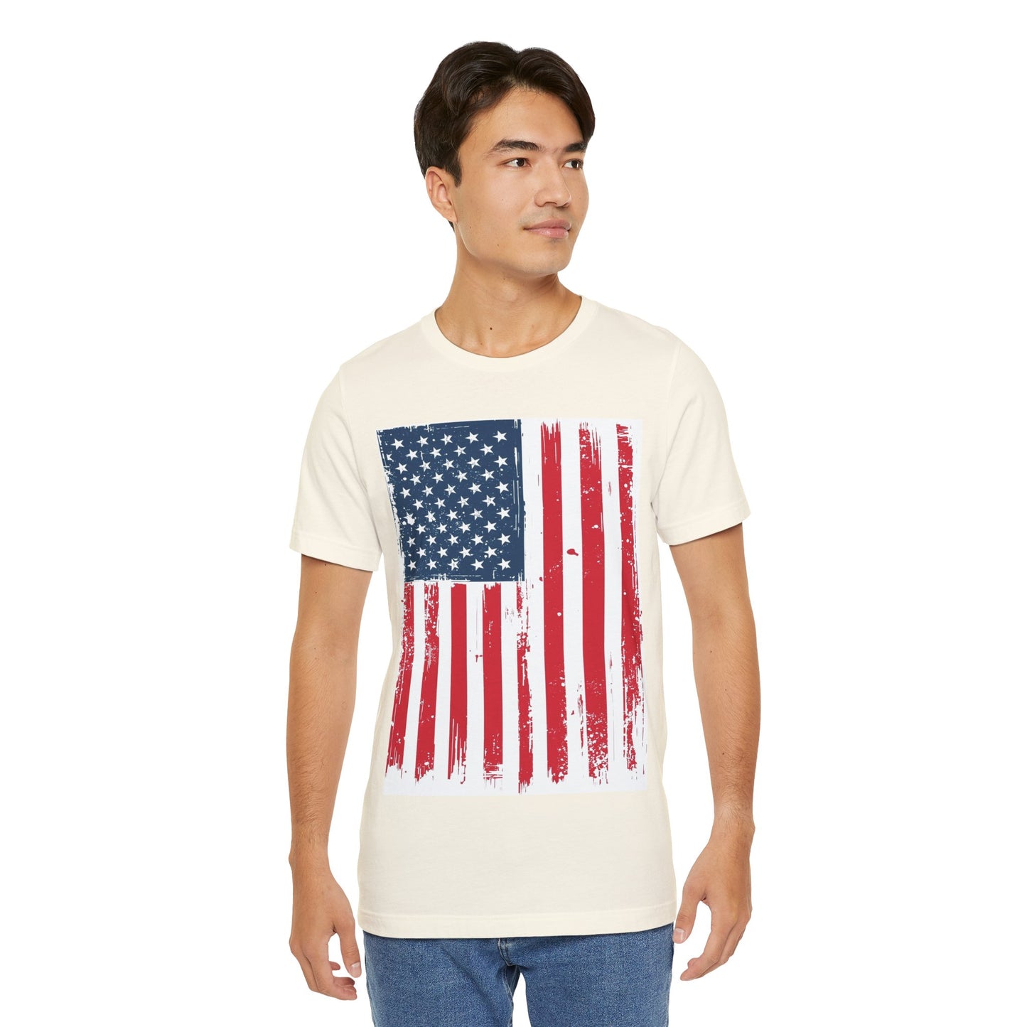 Camiseta Unisex Patriótica - Camisa de Bandera Americana Estilo Grunge, Ropa del Día de la Independencia, Celebración del 4 de Julio, Ropa Casual de Verano, Regalo para [...]
