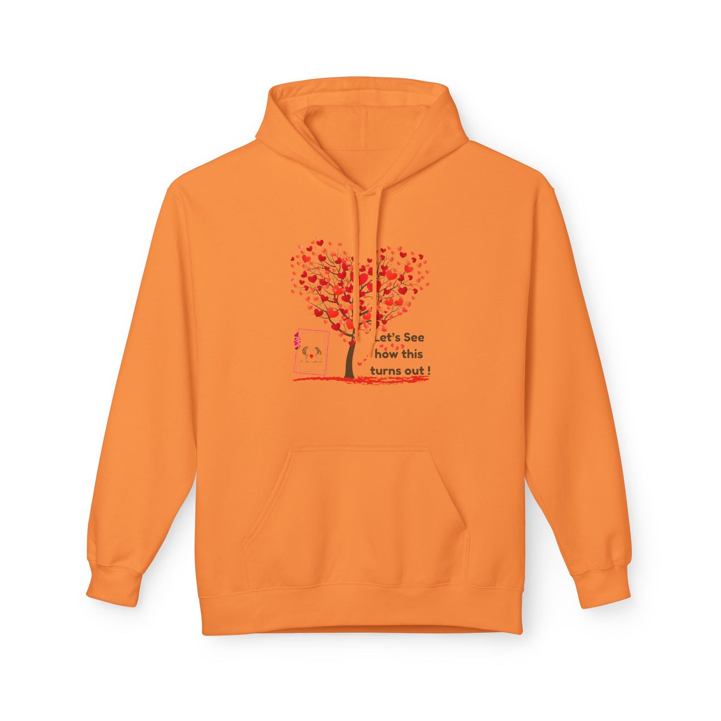 Heart Tree Fleece Hoodie – Cozy Gift for Love, Valentine's, Couples, Hoodie for Everyone, Soft Style, Unisex Apparel