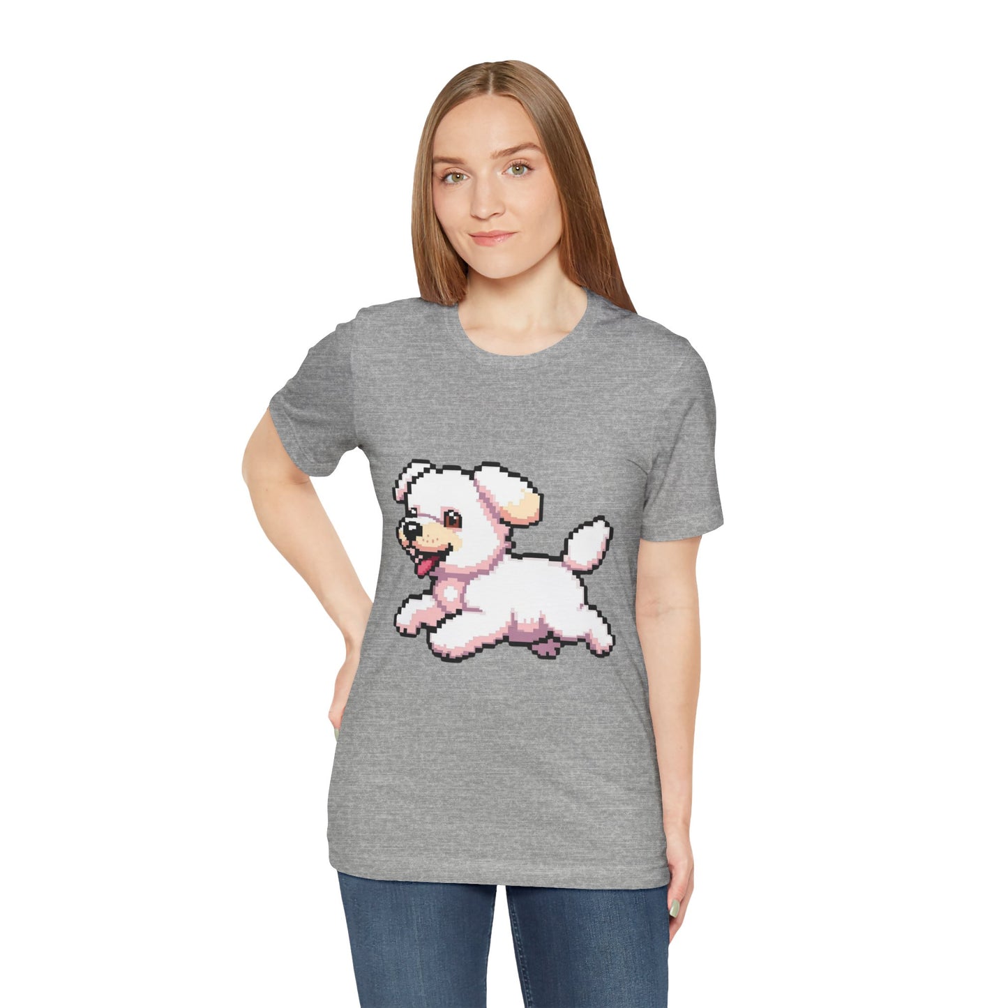 Cute Puppy Graphic Tee, Dog Lover T-Shirt, Gift for Pet Owners, Casual Everyday Wear, Perfect for Birthdays and Animal Lovers