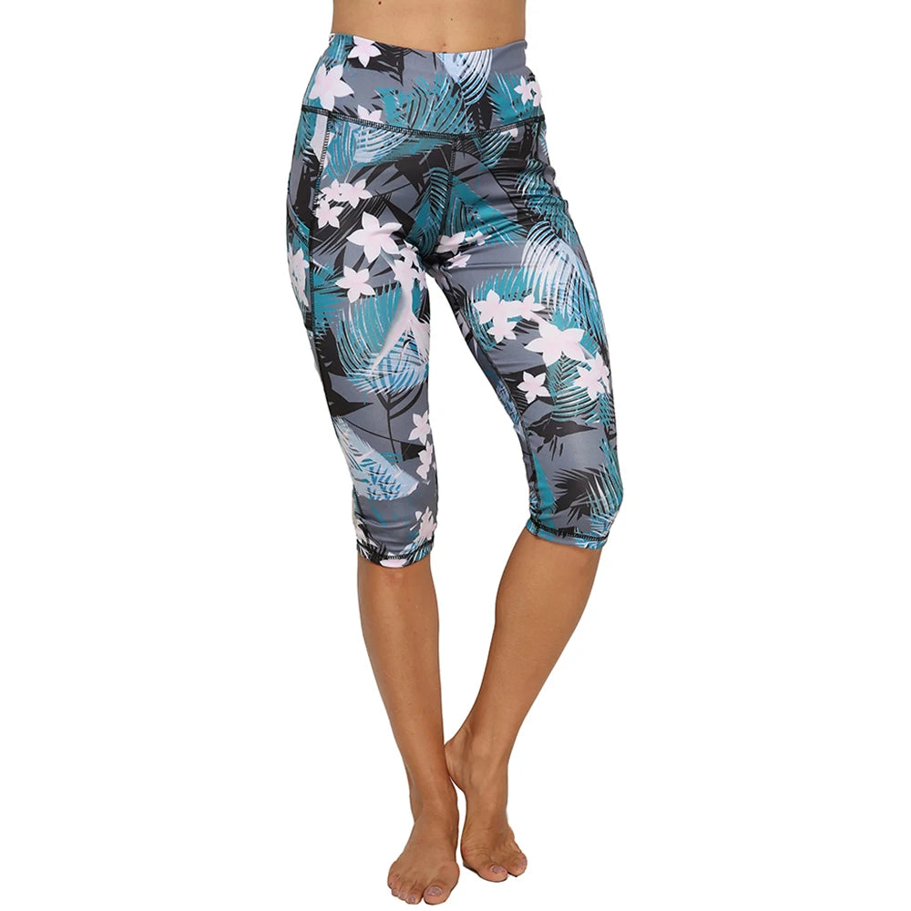 Women's 3/4 High-Waist Sport Capris – Fitness Leggings with Pockets