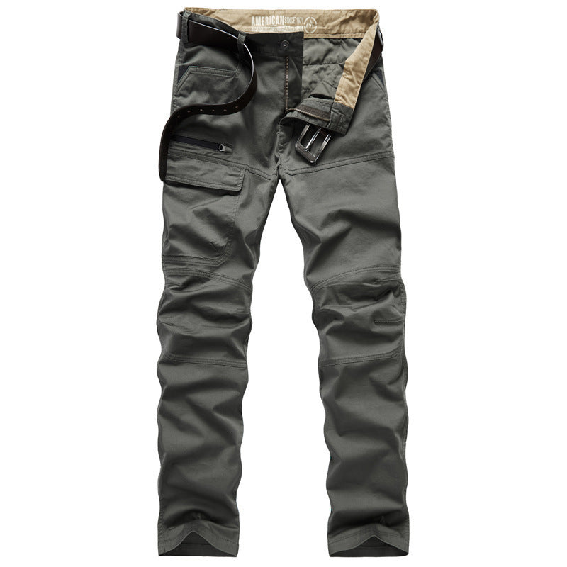 Men's Solid Stretch Military Trousers – Utility Fit