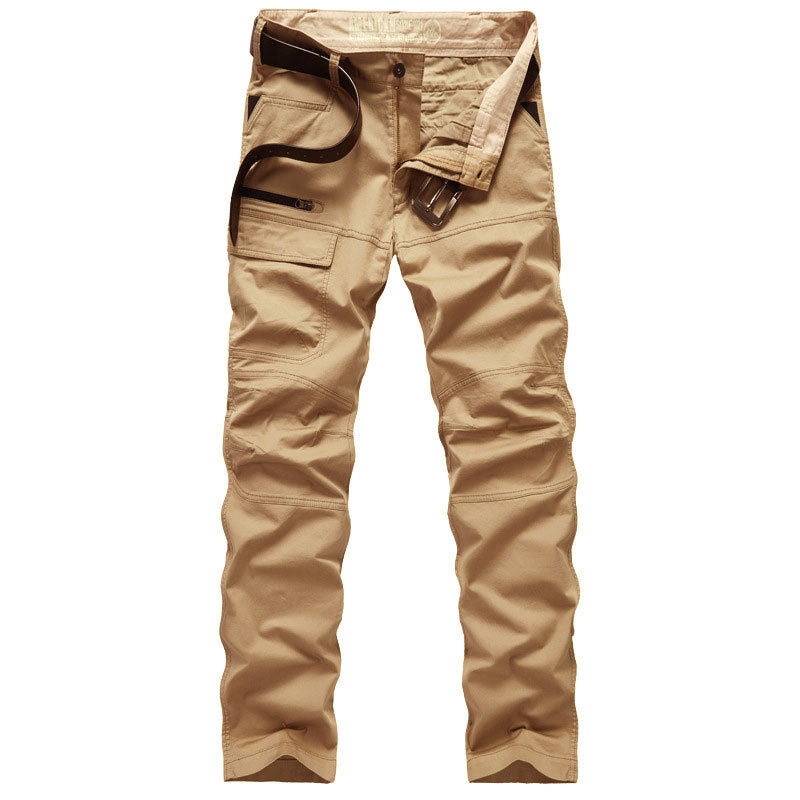 Men's Solid Stretch Military Trousers – Utility Fit