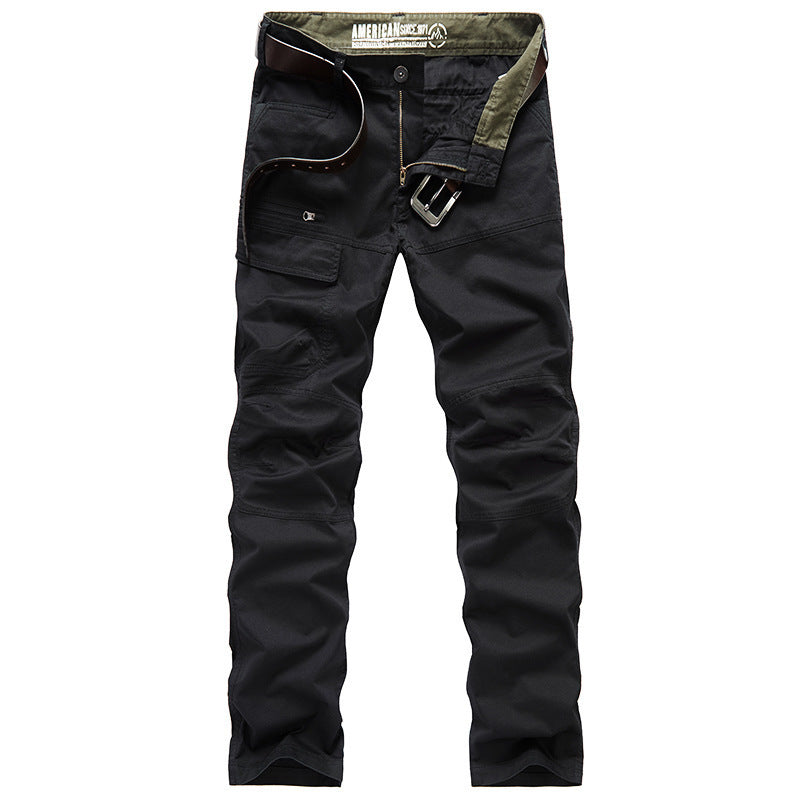 Men's Solid Stretch Military Trousers – Utility Fit