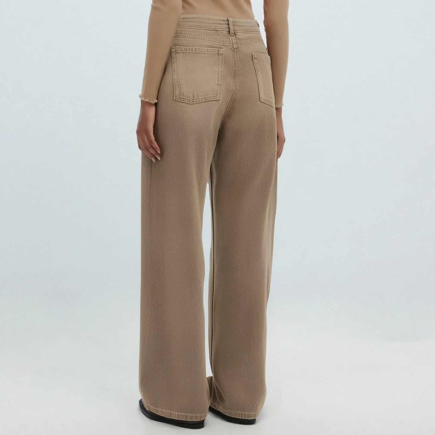 Vintage Irregular High Waist Wide Leg Jeans – Baggy Slimming Streetwear for Women