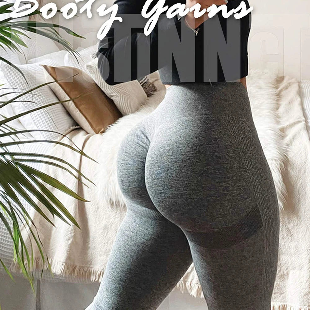 Gradient High-Waist Push-Up Fitness Leggings – Women’s Stretch Workout Tights