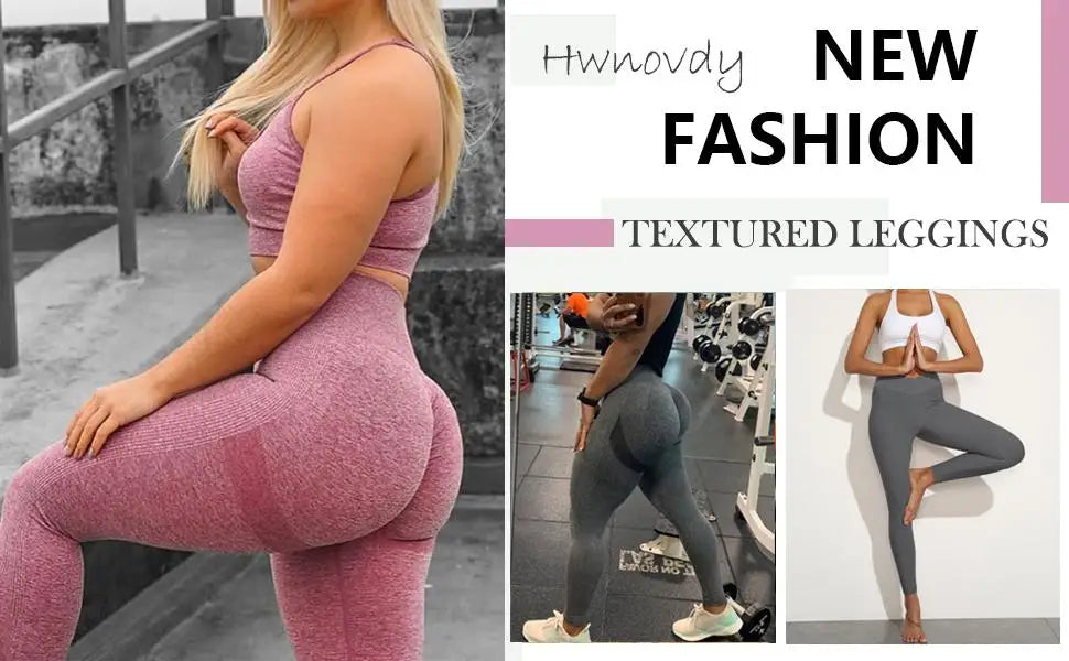 Gradient High-Waist Push-Up Fitness Leggings – Women’s Stretch Workout Tights