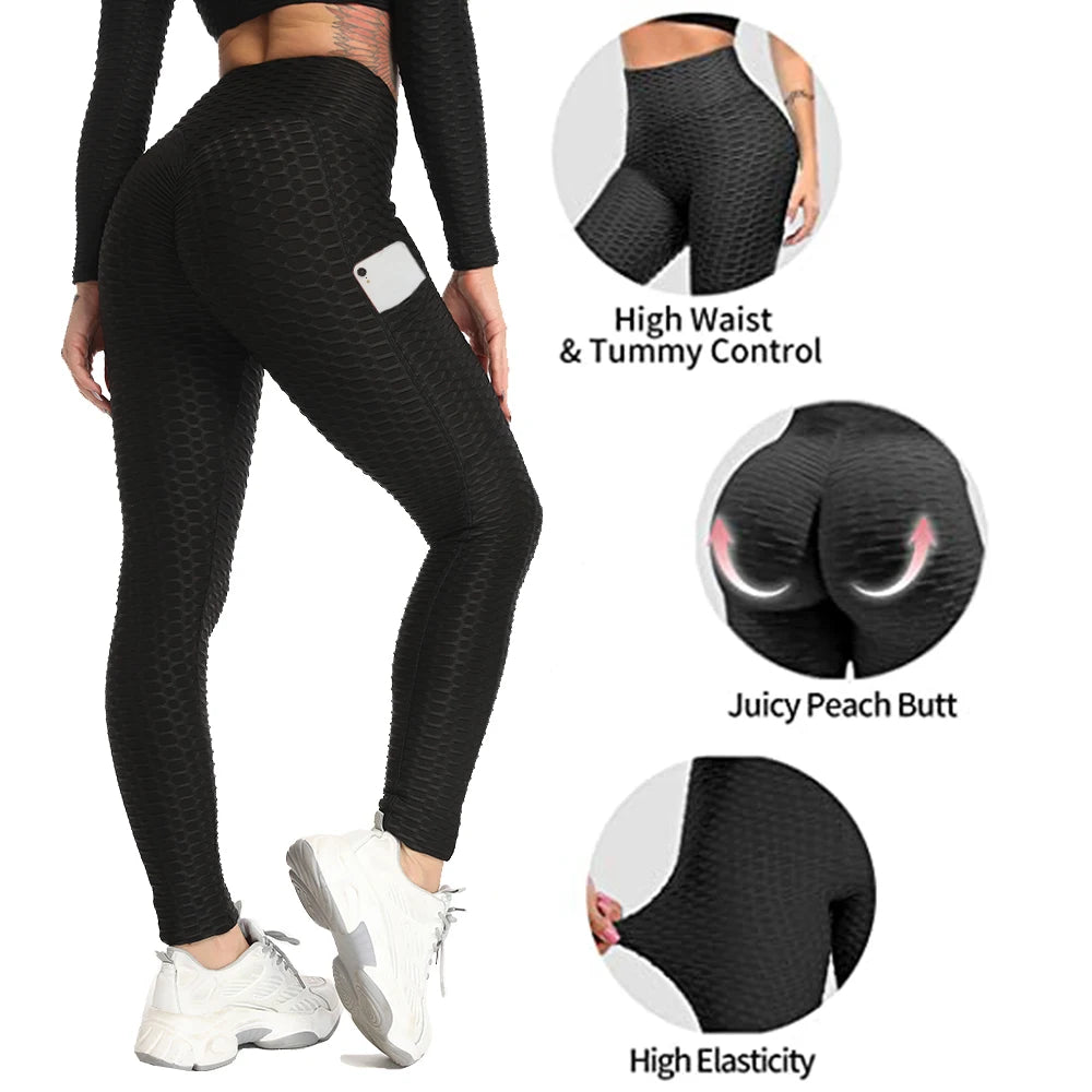 Scrunch Leggings – Anti-Cellulite, Push-Up, Textured Fit for Women