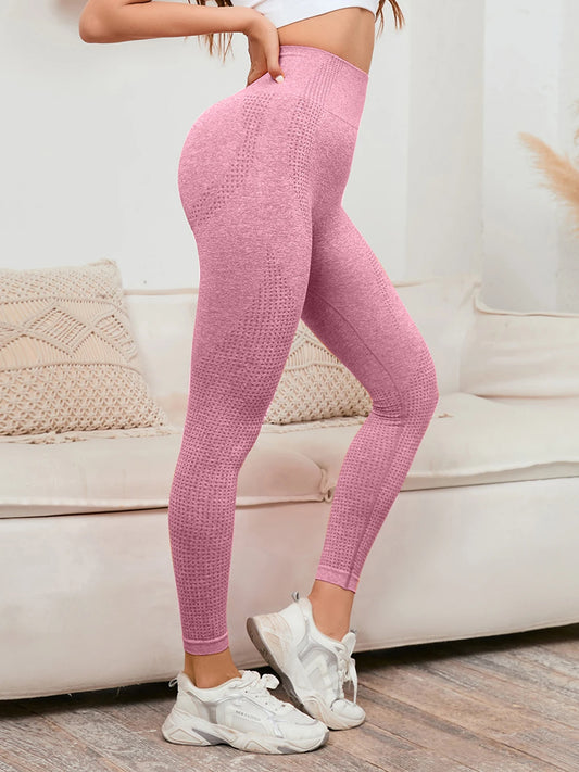 High-Waist Smile Push-Up Leggings – Women's Compression Workout Pants