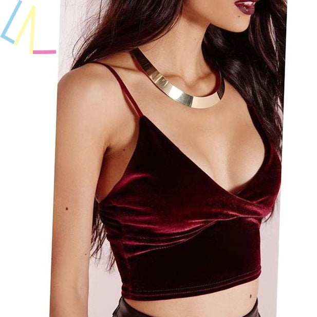 Sexy Summer Crop Tube Top – Women’s Camis Fitness Tank
