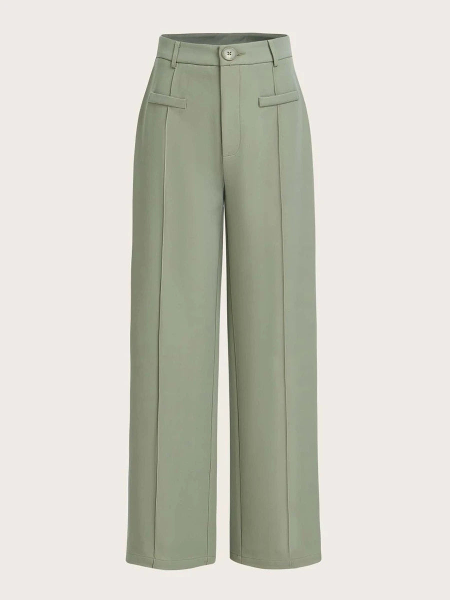 Women's High Waist Wide Leg Pants – Effortless Drape Fit
