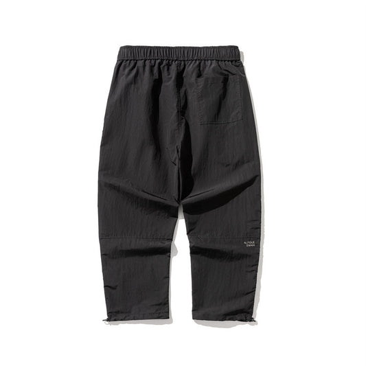 Tapered Fit Men’s Casual Pants – Printed, Zipper Detail, Loose Style