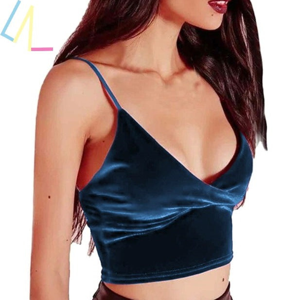 Sexy Summer Crop Tube Top – Women’s Camis Fitness Tank