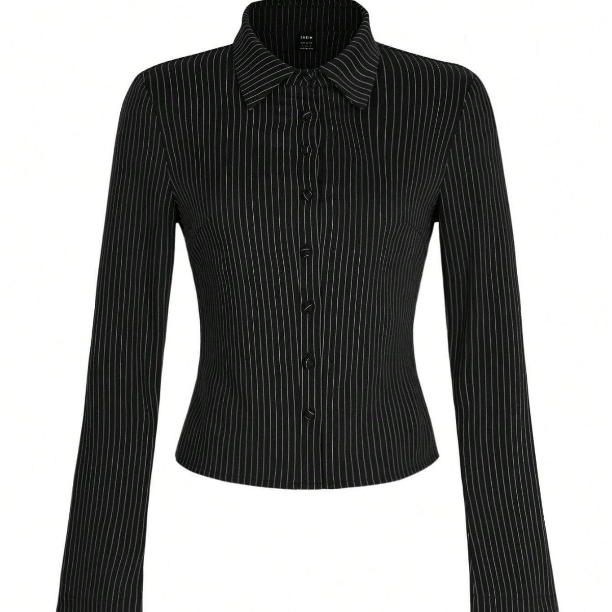 Women's Striped V-Neck Long Sleeve Shirt – Casual Everyday Top