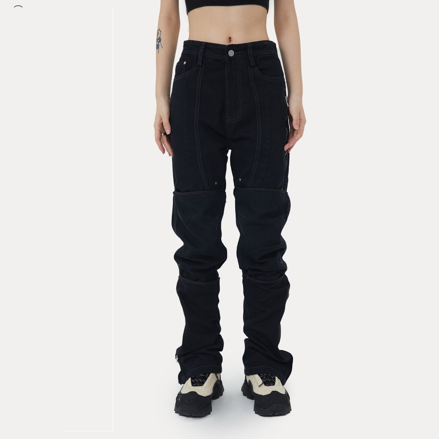 Women’s Retro Street Camouflage Cargo Trousers