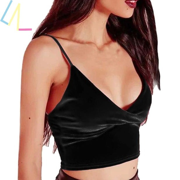 Sexy Summer Crop Tube Top – Women’s Camis Fitness Tank