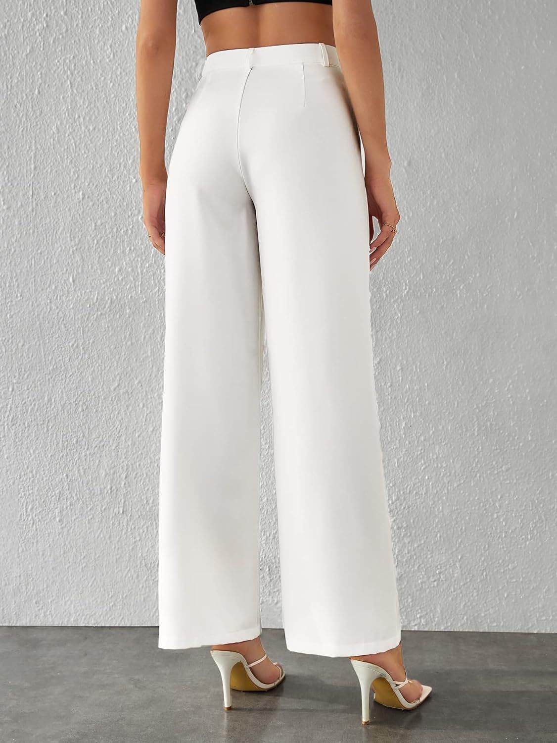 Women's High Waist Wide Leg Pants – Effortless Drape Fit