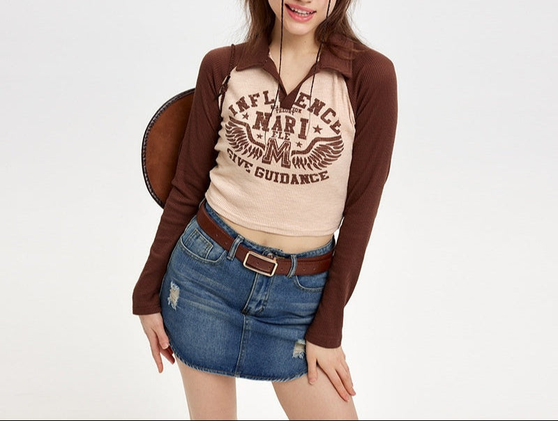 Women’s Raglan Sleeve Top – Casual Comfort with Sporty Style