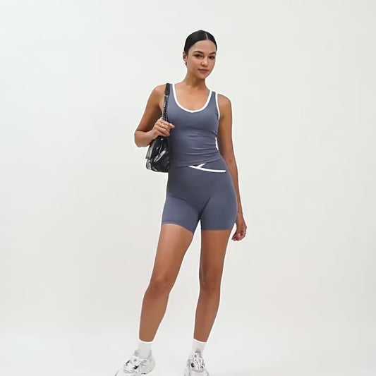 Skinny Hip Raise Sports High Waist Yoga Shorts